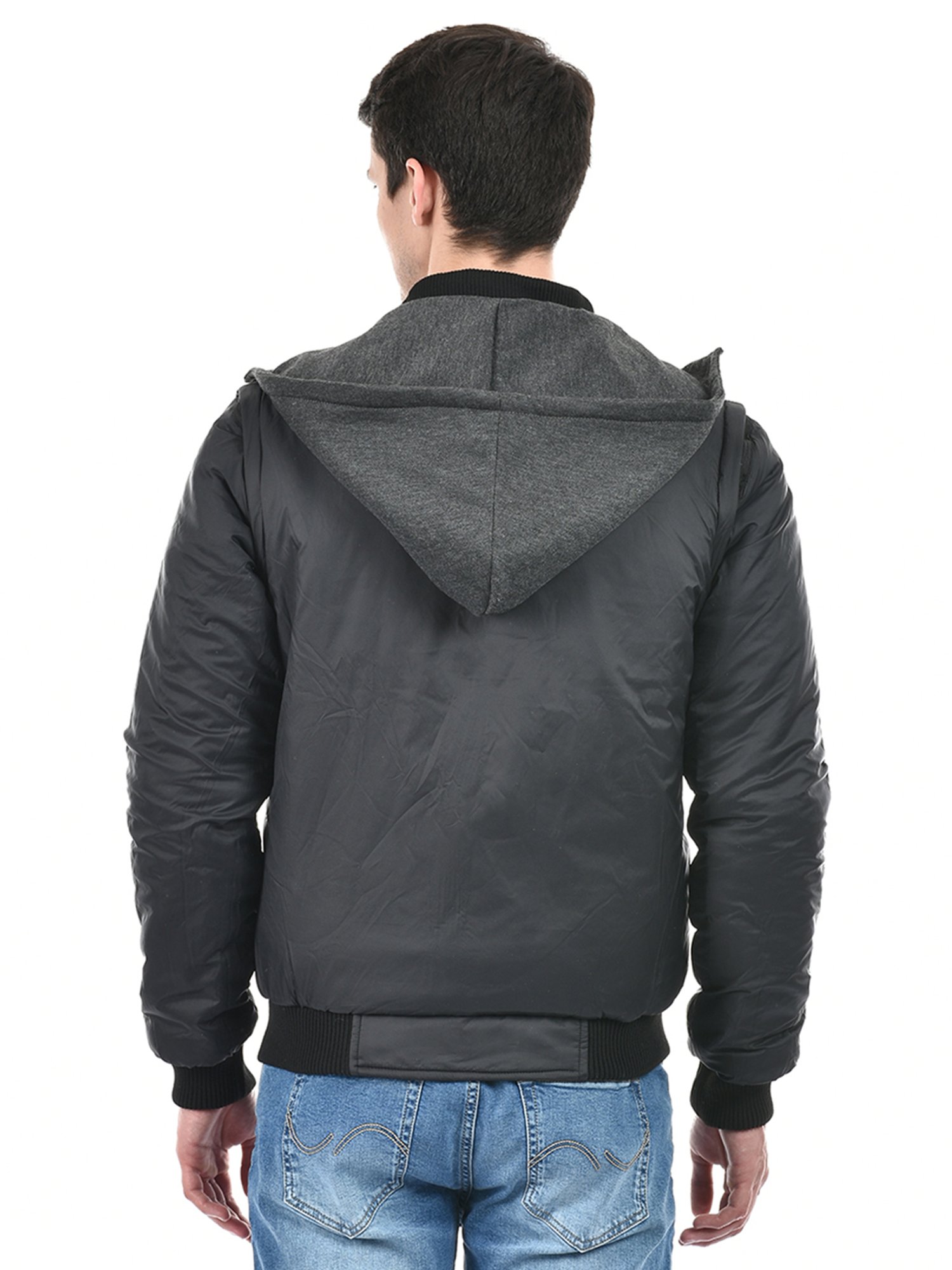 Lawman Pg3 Black Regular Fit Reversible Jacket