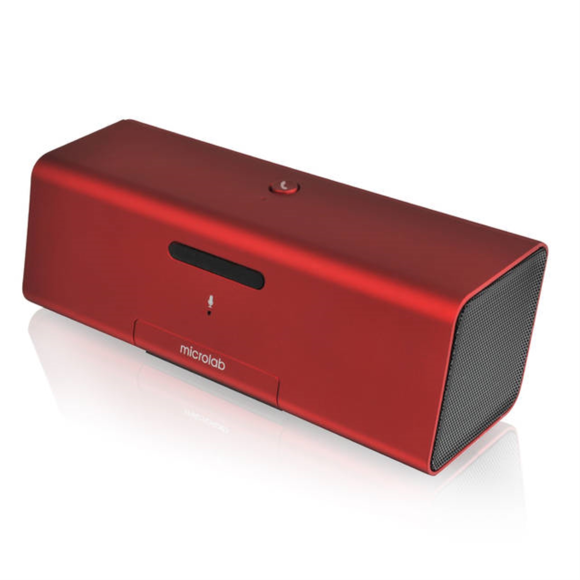 Microlab MD 212 Portable Bluetooth Speaker Dock with 30-pin Connecter and Mic (Red)