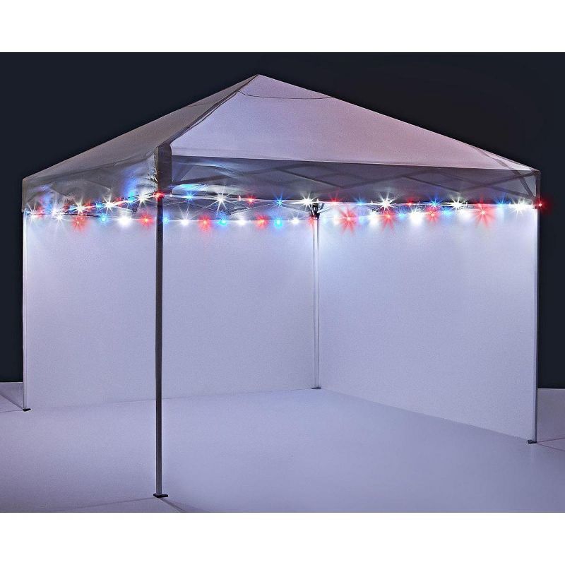 Brightz Ltd Canopy Brightz LED Tailgate Canopy & Patio Umbrella Accessory, Patriotic (RWB)