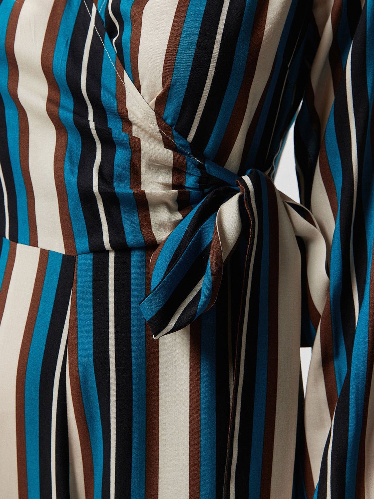 Cover Story Blue Striped Jumpsuit