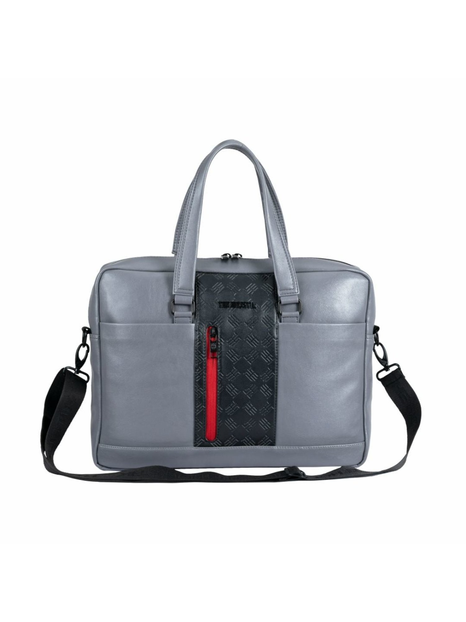 THE HOLISTIK Clever Grey & Black Medium Laptop Messenger Bag - 9.45 inches