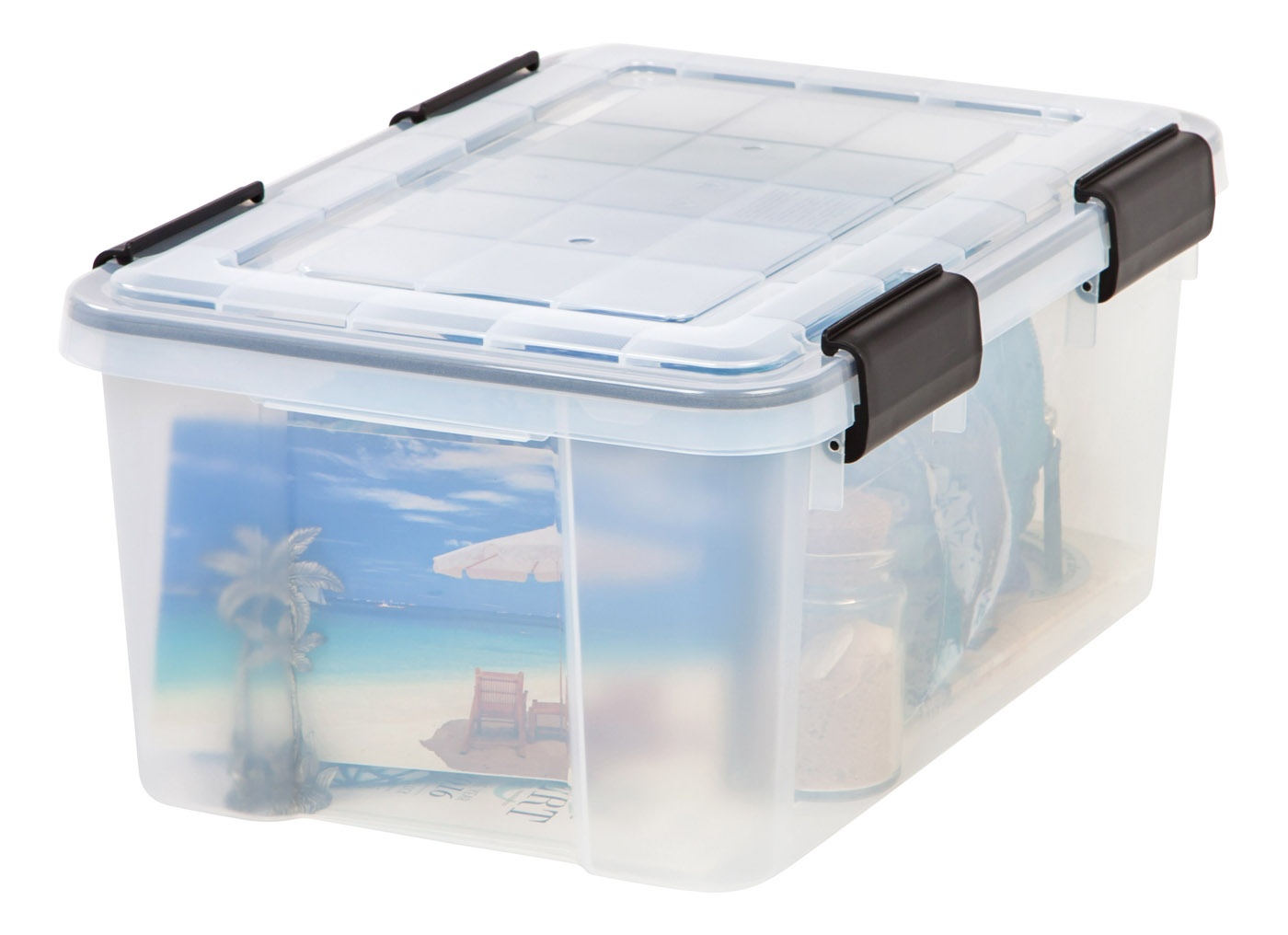 IRIS 19 Quart WEATHERTIGHT&reg; Storage Box, 6 Pack, Clear