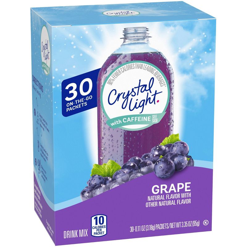 Crystal Light On the Go Grape Water Enhancer - 30pk/0.11oz Packets