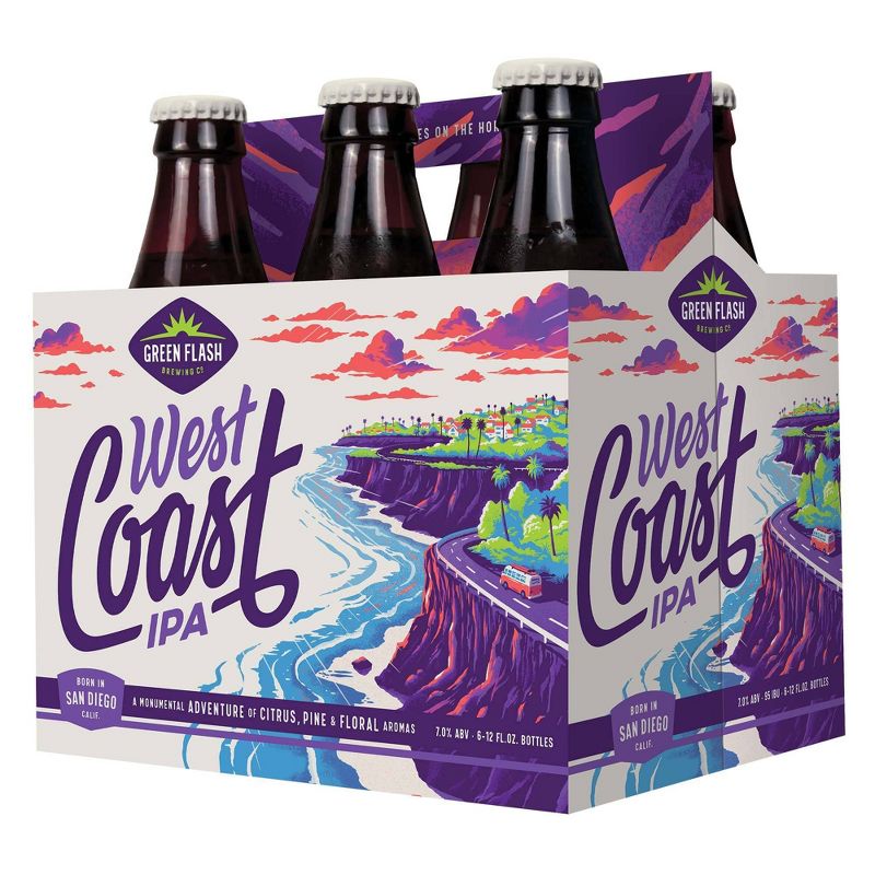 Green Flash West Coast IPA Beer - 6pk/12 fl oz Bottles