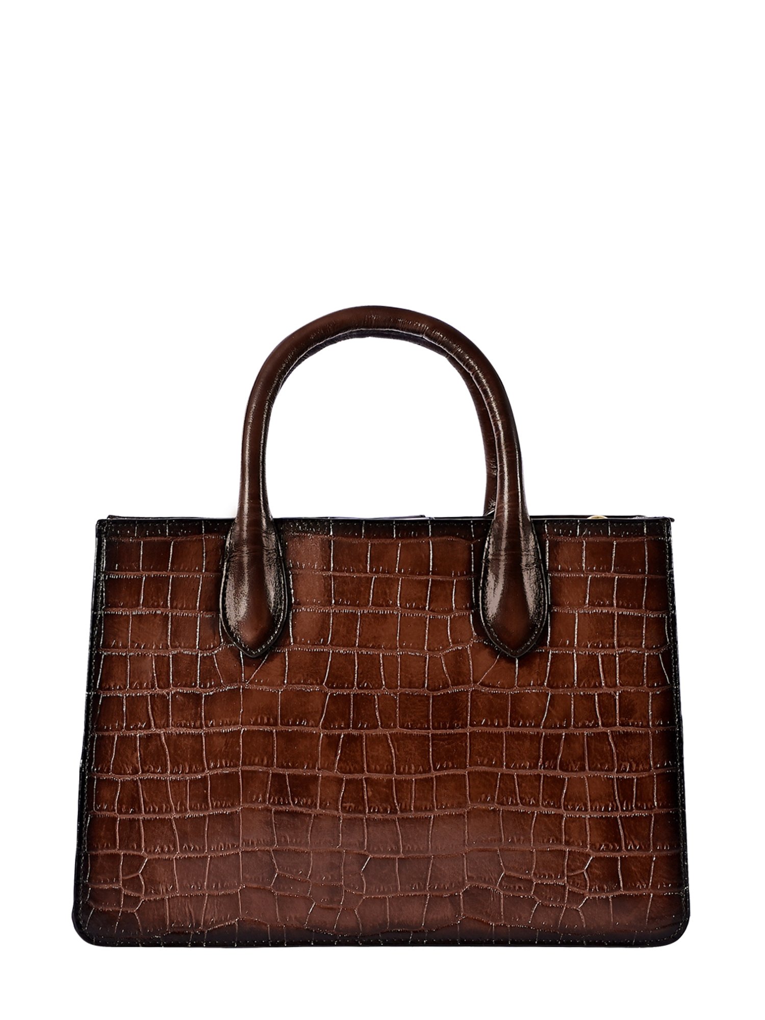 Eske Noah Tan Textured Leather Large Satchel Handbag