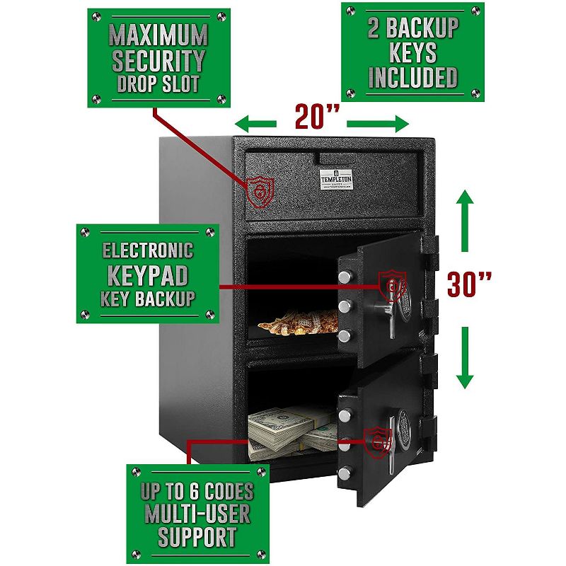 Honeywell Small Steel Security Safe 5101DOJ - Black