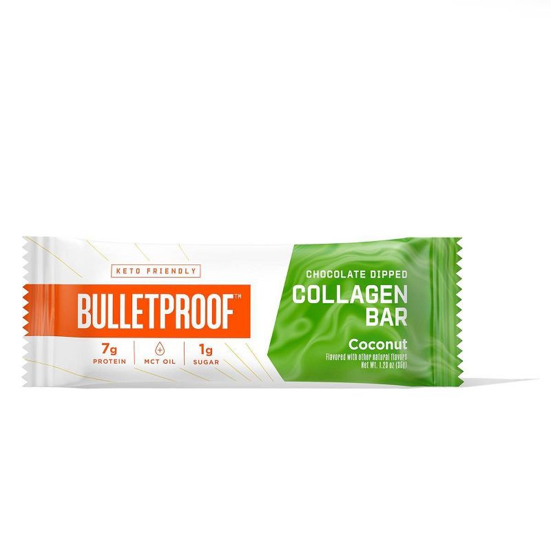 Bulletproof Coconut Chocolate Dipped Collagen Bar - 12pk