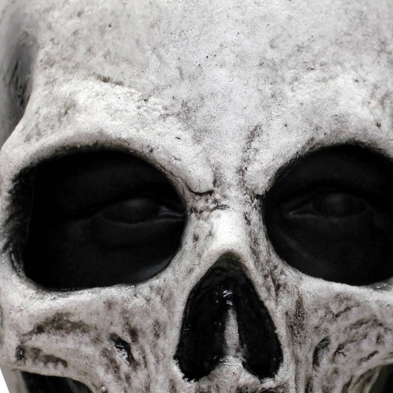 White Skull Latex Mask White - One Size