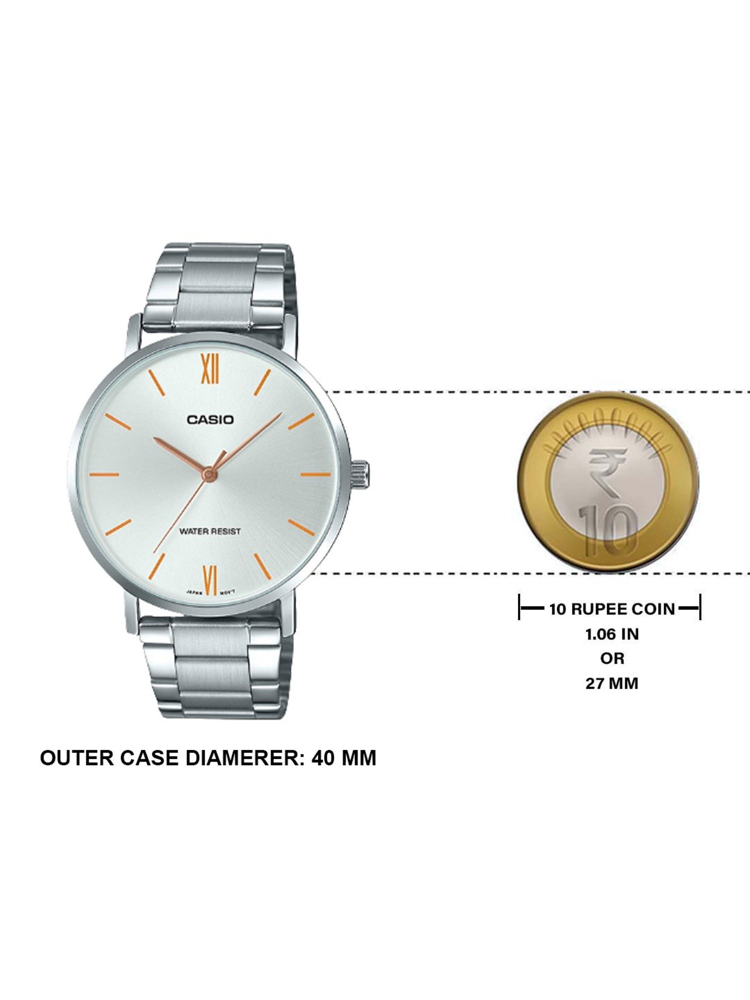 Casio MTP-VT01D-7BUDF Enticer Analog Watch for Men (40 mm)