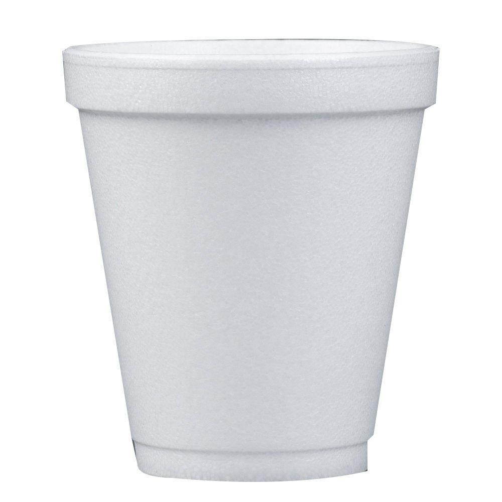 Dart 8J8, 8Oz White Foam Cup, 1000/Cs