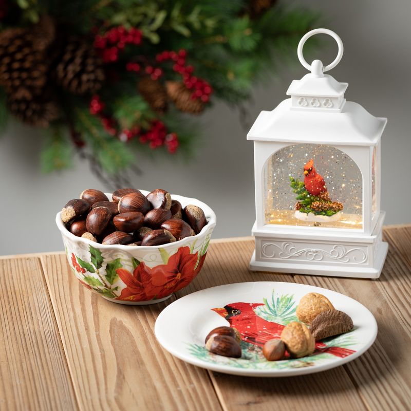 Blue Rose Polish Pottery Garland of Blue Dessert Plate