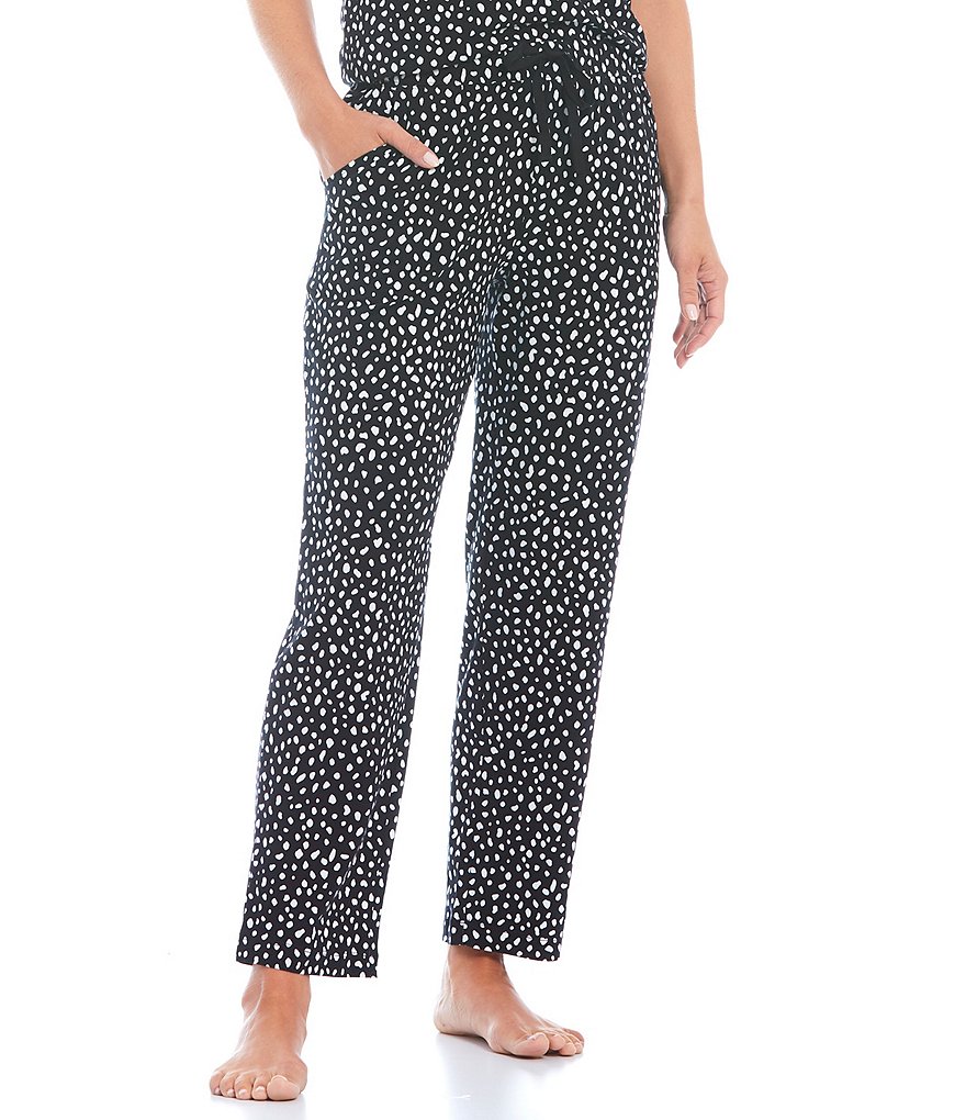 Sleep Sense Animal Dot Print Drawstring Sleep Pants