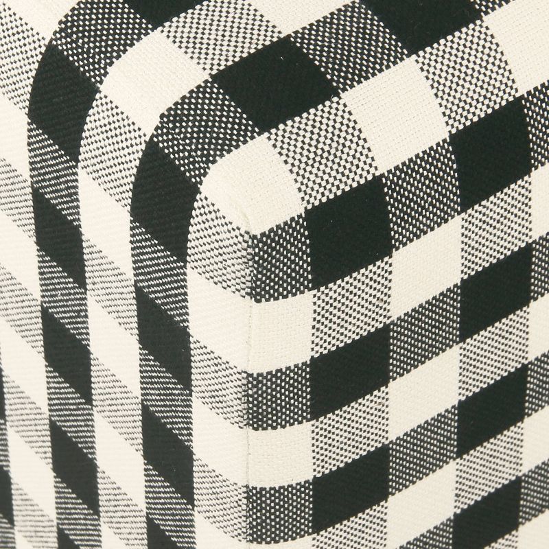 Small Square Ottoman Black - HomePop