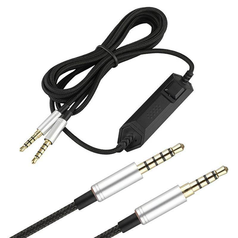 For Astro A10 A40 A30 A50 Gaming Headset Replacement Audio Cable Cord 2M 3.5mm (With Controller)