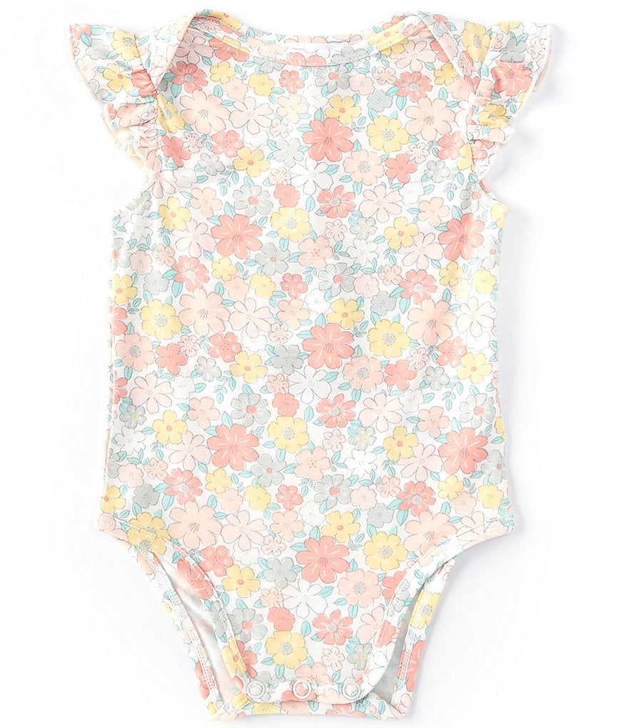 Burt's Bees Baby Newborn-9 Months Long-Sleeve Turkey Trot Footed Coverall