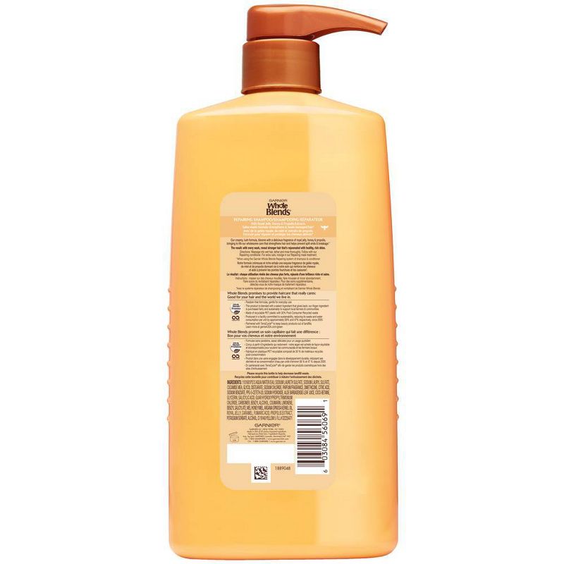 Garnier Whole Blends Repairing Shampoo Honey Treasures for Damaged Hair - 28 fl oz