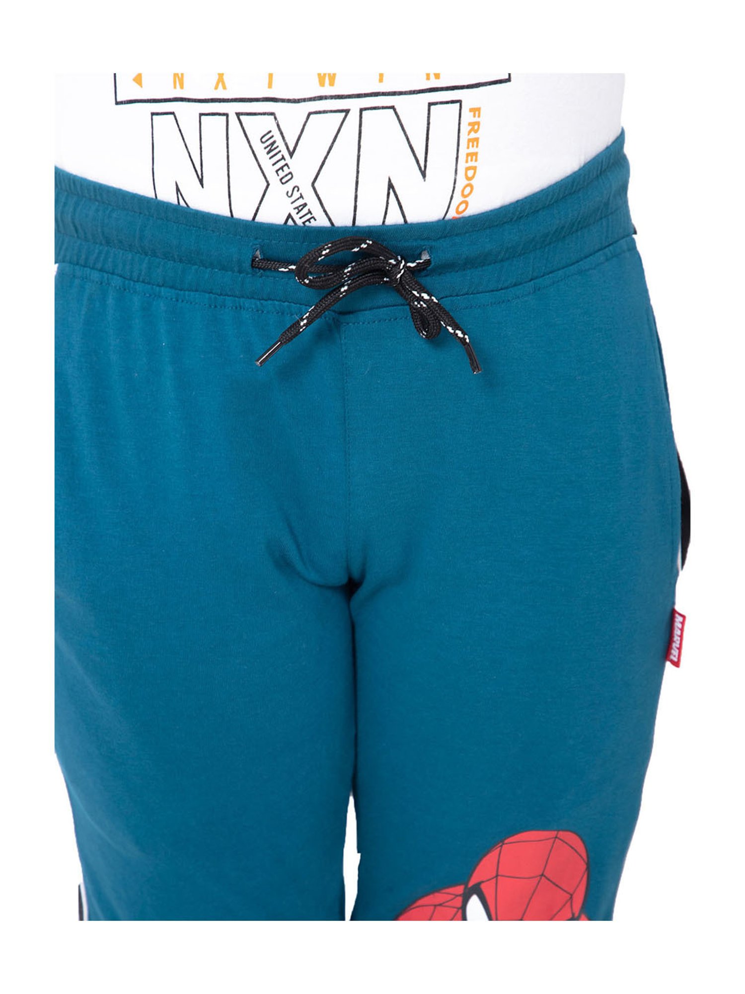 Bodycare Boys Blue Printed Trackpants