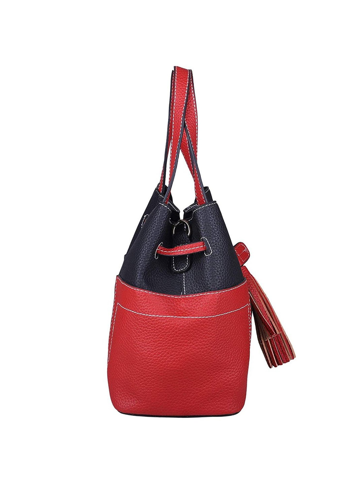 Giordano Carnival Red & Navy Color Block Medium Handbag