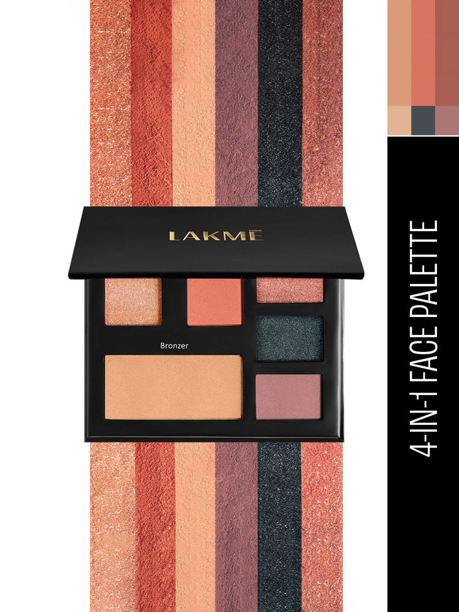 Lakme Glitterati 4-In-1 Face Palette Night Diva - 14 gm