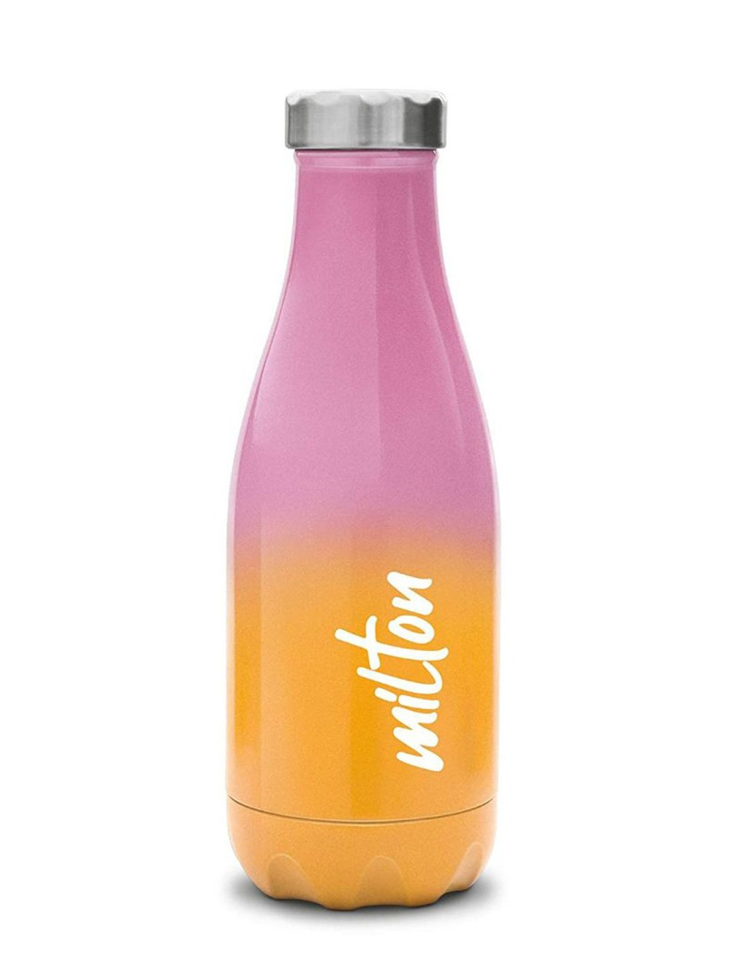 Milton Pink & Orange Stainless Steel Thermosteel Vaccum Insulated Hot & Cold Water Bottle (0.5 L)
