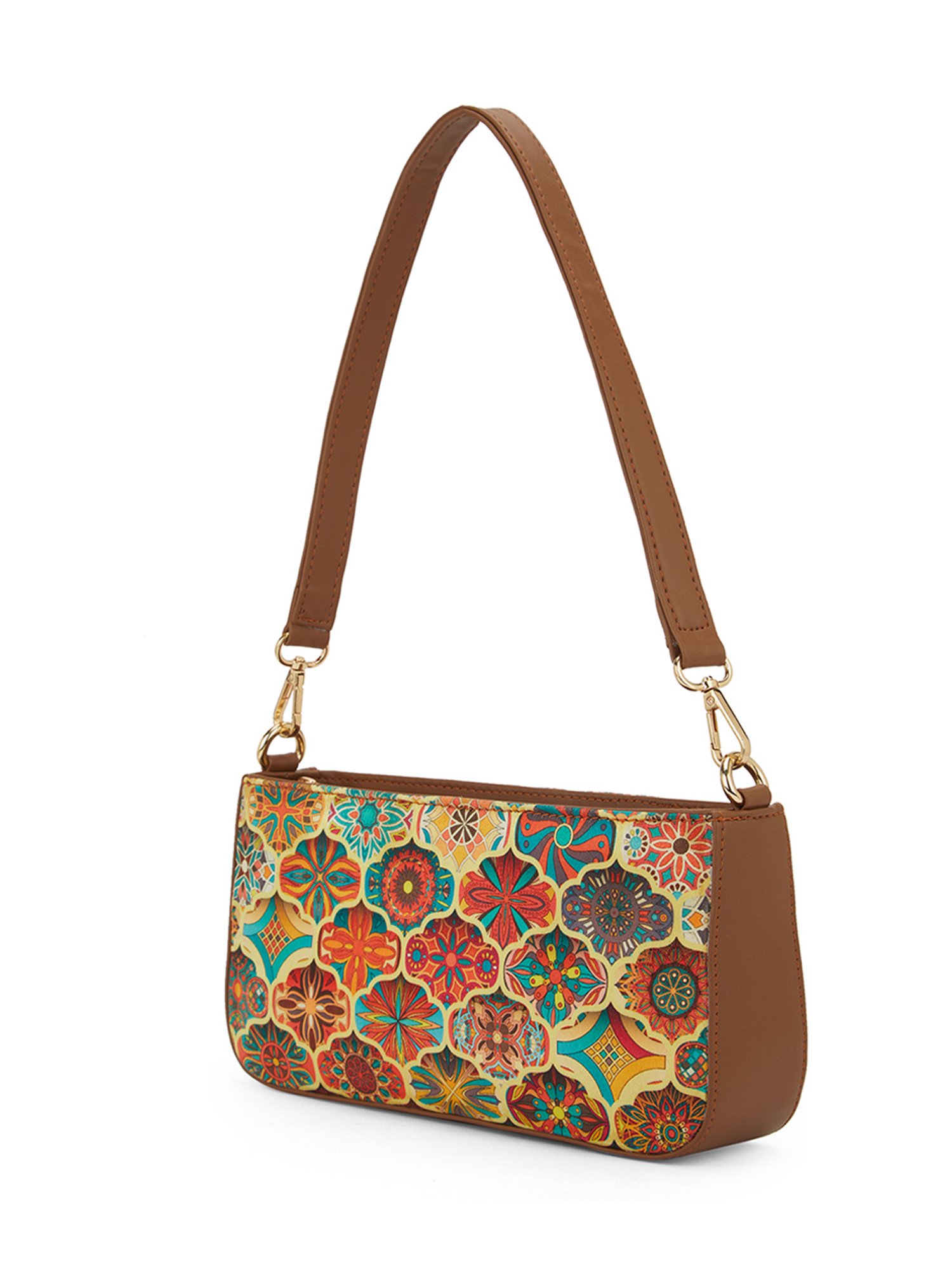 Glo By Globus Multi Ethnic Motifs Printed Small Shoulder Bag