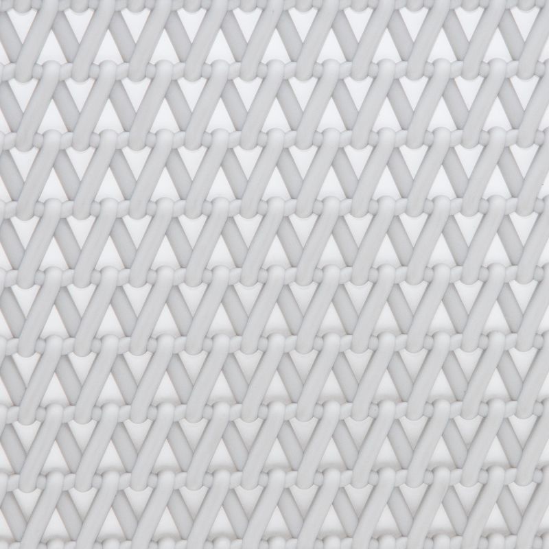 Life Story Lightweight Heavy Duty Storage Woven Basket 16 Quarts, Grey (4 Pack)