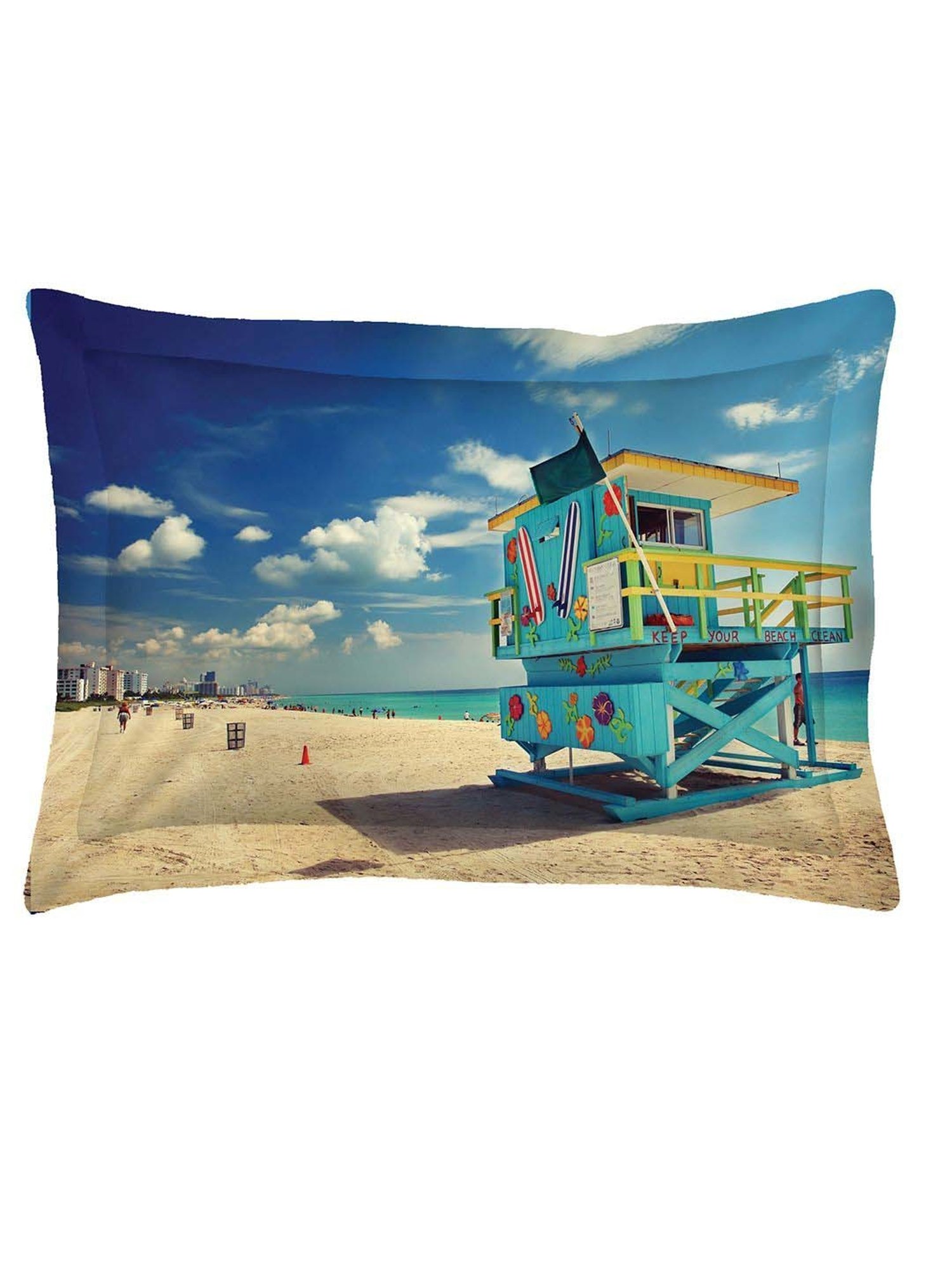 Boutique Living Globe Trotter Grey Cotton 200 TC Single Size Bed Sheet with Pillow Cover