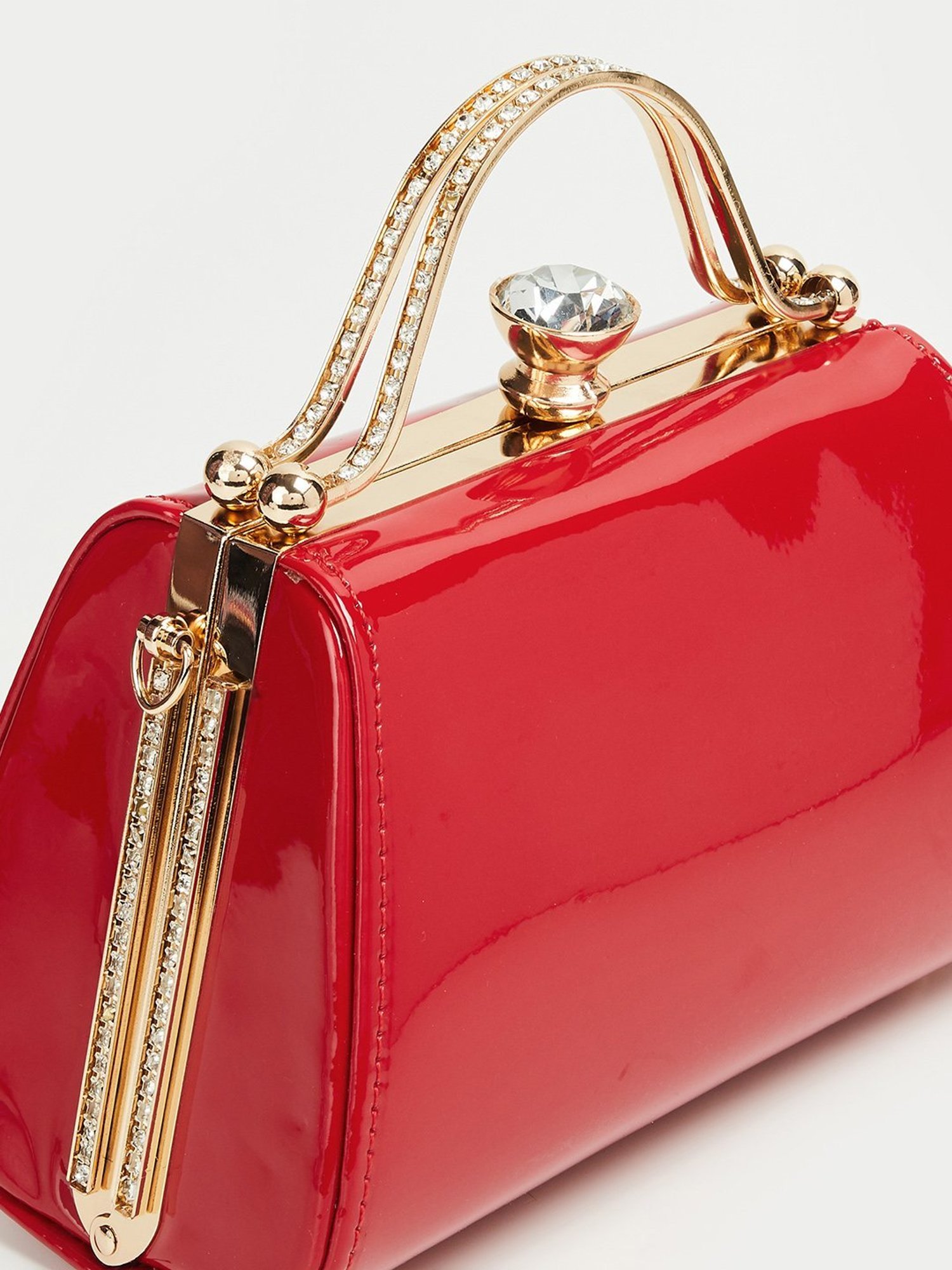 Code by Lifestyle Red Embellished Handbag