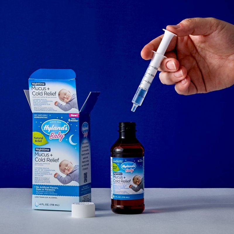 Children's Hylands Baby Nighttime Mucus & Cold Relief Syrup - 4 fl oz