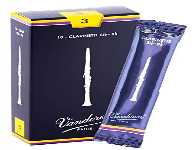 Vandoren Bb Clarinet Traditional Reeds Box of 10 Strength 3