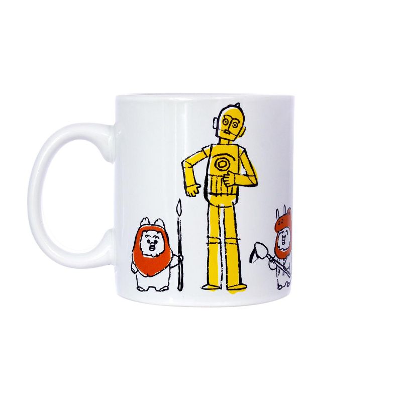 Seven20 Star Wars C-3PO & Ewoks Comic Kanji 20oz Ceramic Coffee Mug