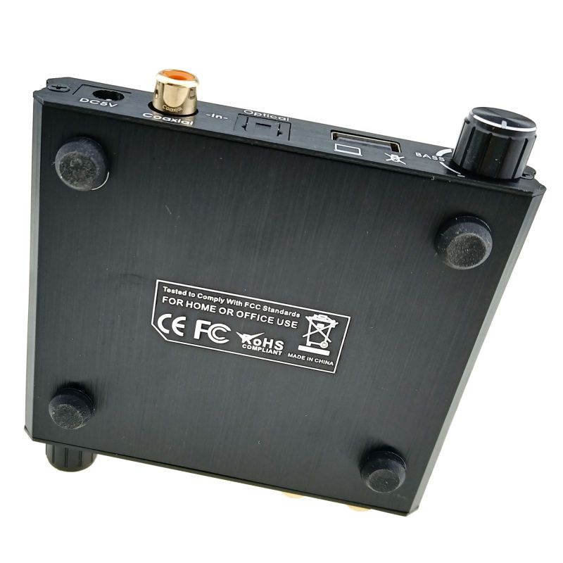 USB Optical Digital to Analog Audio Converter Bass Volume