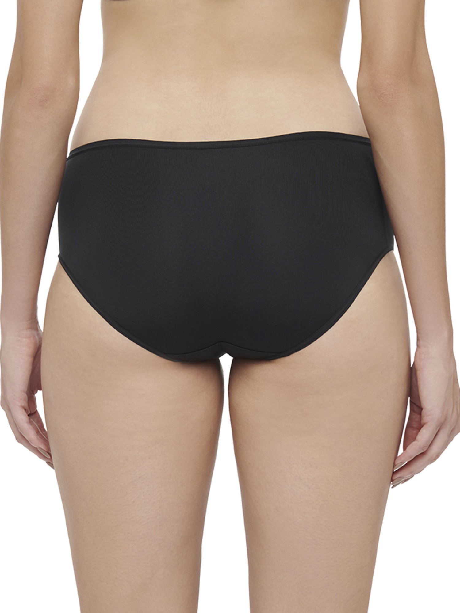 Triumph Black Plain Hipster Panty