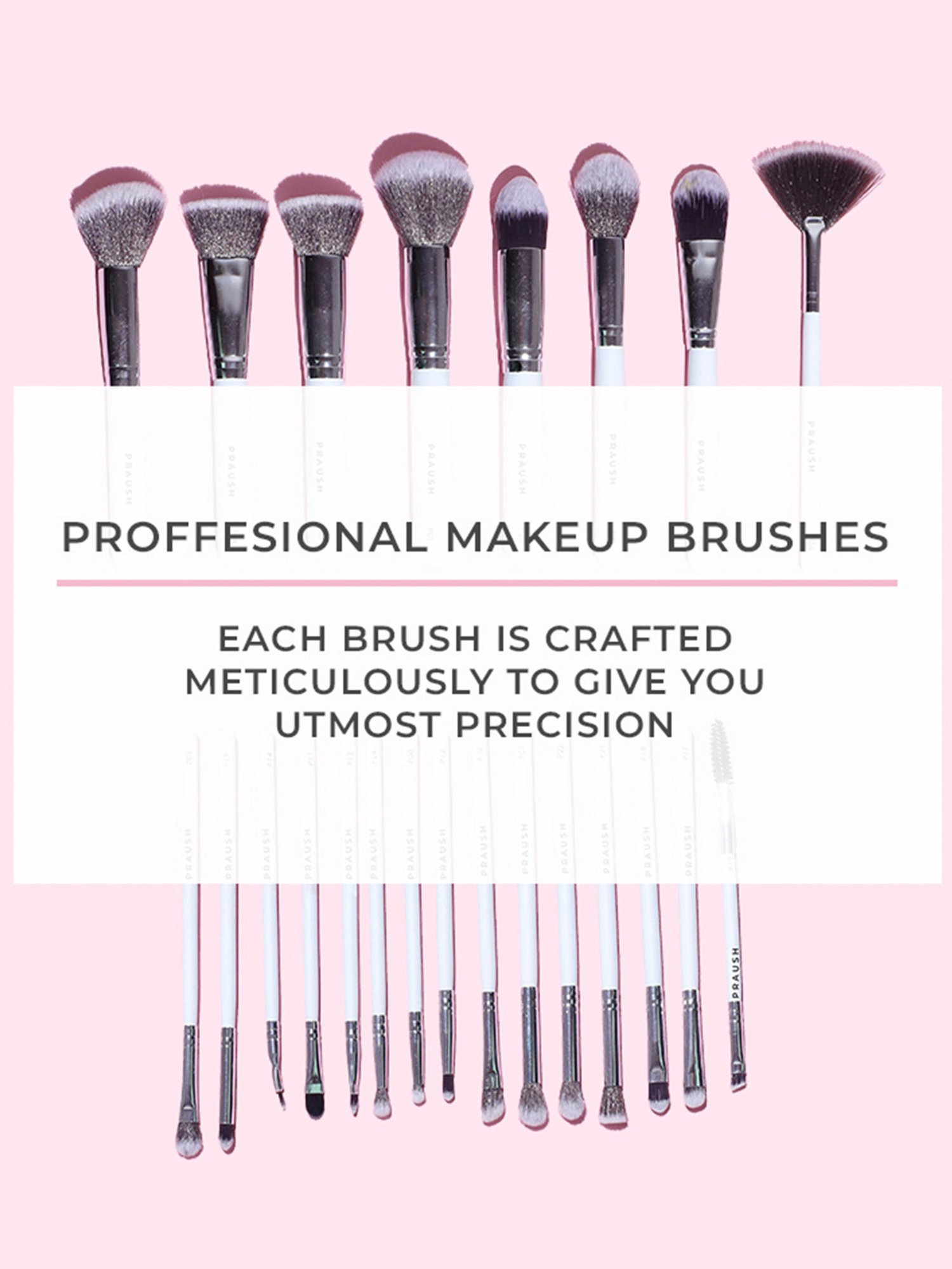 Praush Professional Flat Contour Brush - P04