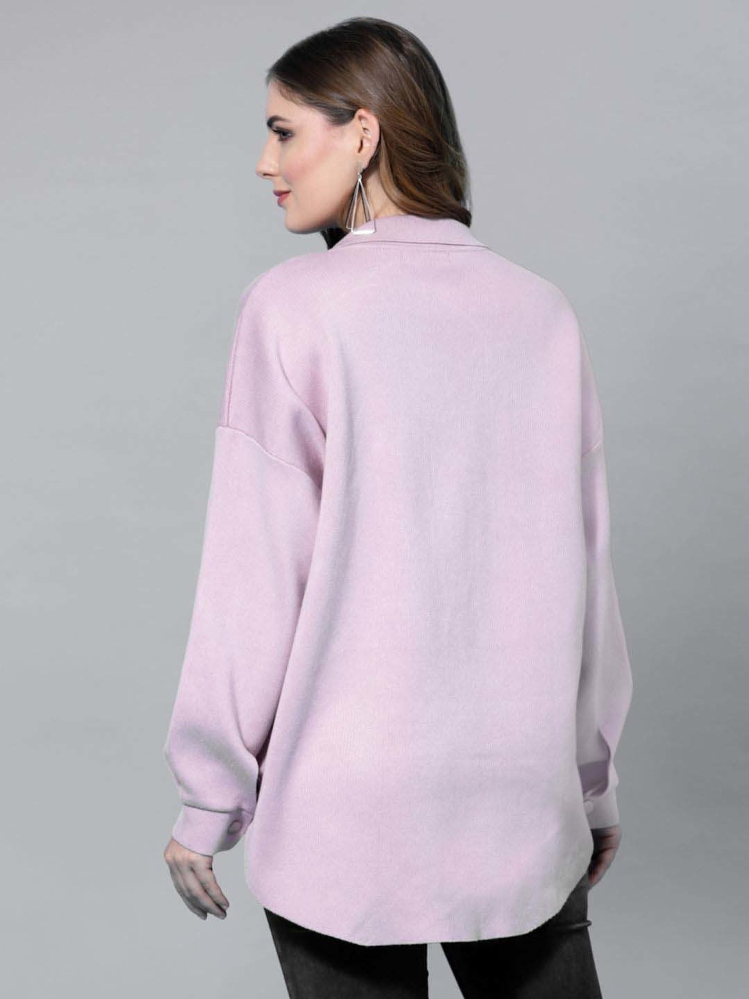 Mafadeny Lilac Plain Shirt
