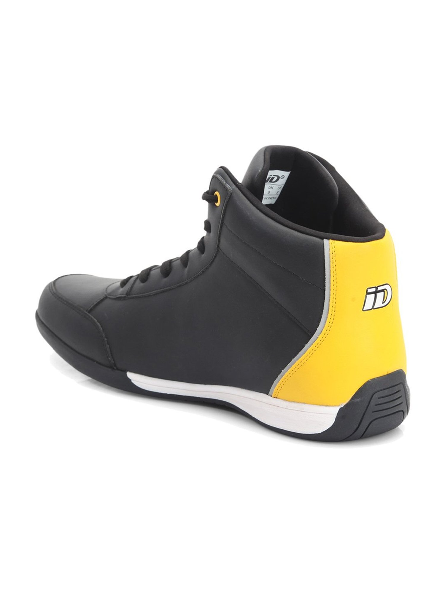 ID Men's Black Ankle High Sneakers