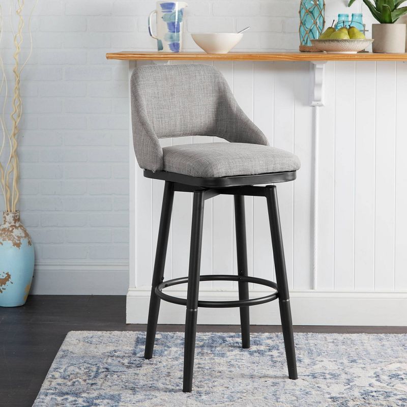 Adjustable Height Barstool Gunmetal - Silverwood