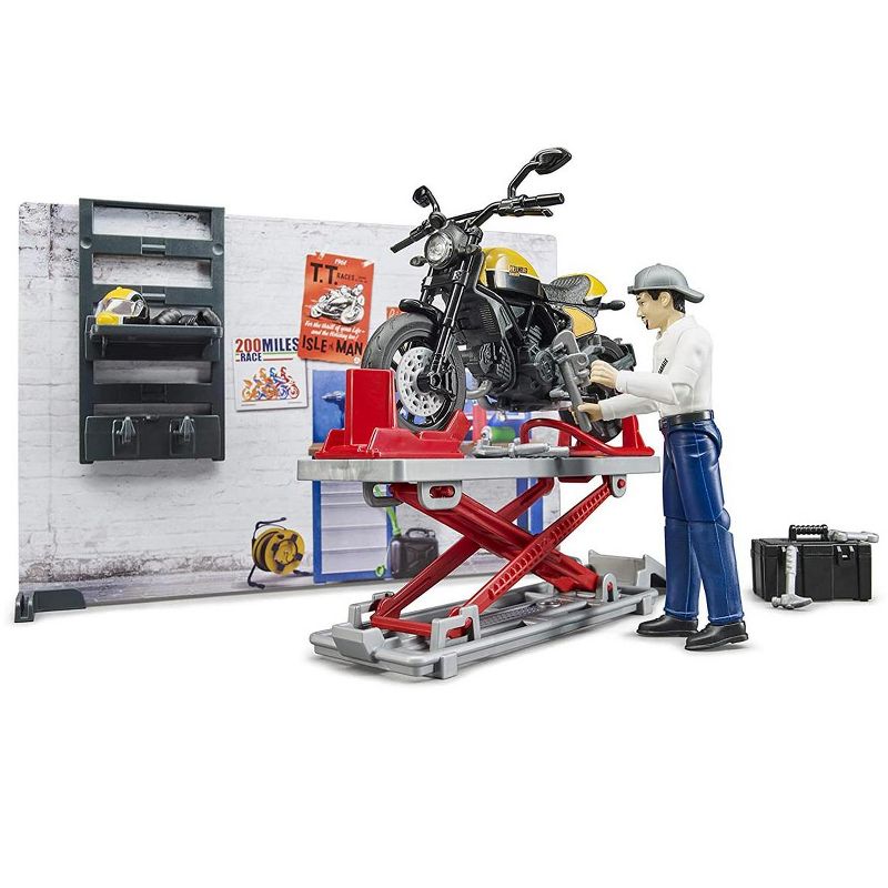 Bruder bworld set motorcycle service w Ducati Full Throttle