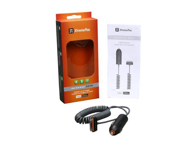 XtremeMac InCharge Auto Charger For iPhone/iPod, Black IPU-ICA-13