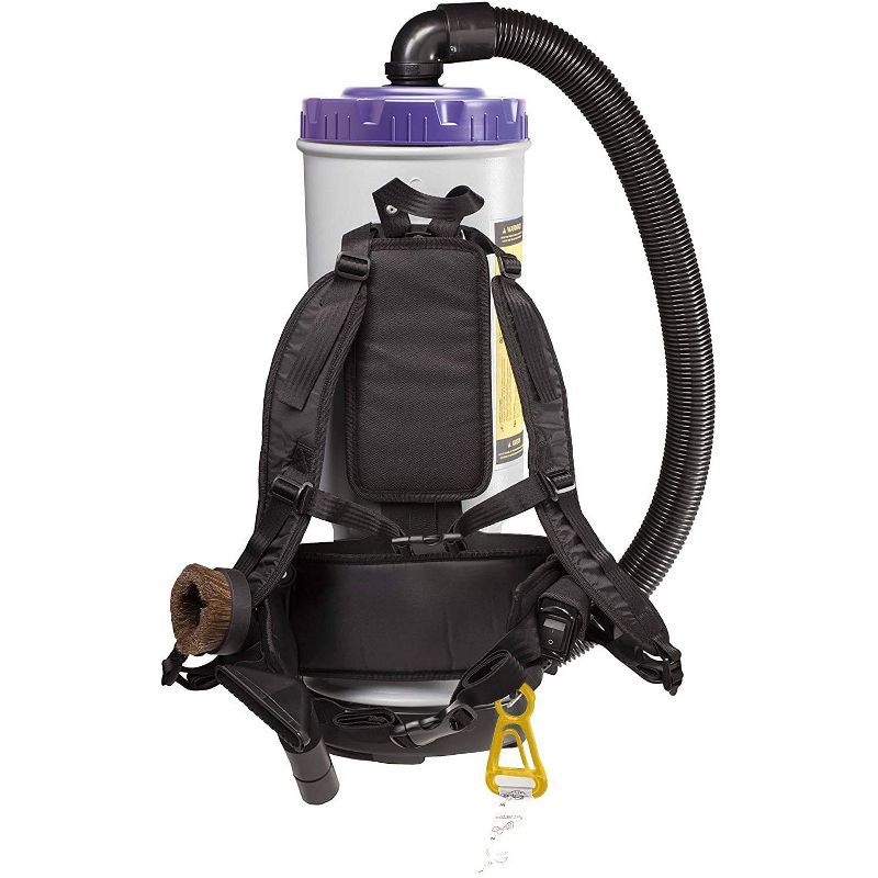 ProTeam 107109 CoachVac 10 Quart Backpack Vacuum with 2 Piece Wand Tool Kit Bundle with 10-Pack 10 Quart Capacity Micro Closed Collar Filter Bags