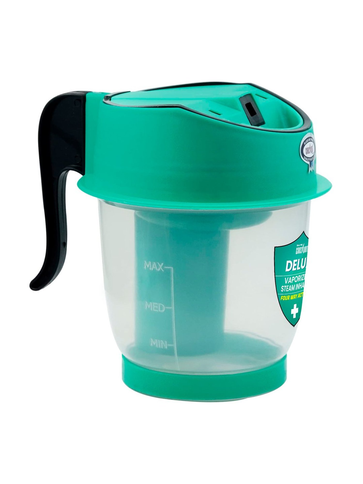 Crescent Delux Facial Steamer Vaporizer for Cold & Cough, Separate Water Container (Ice Green)