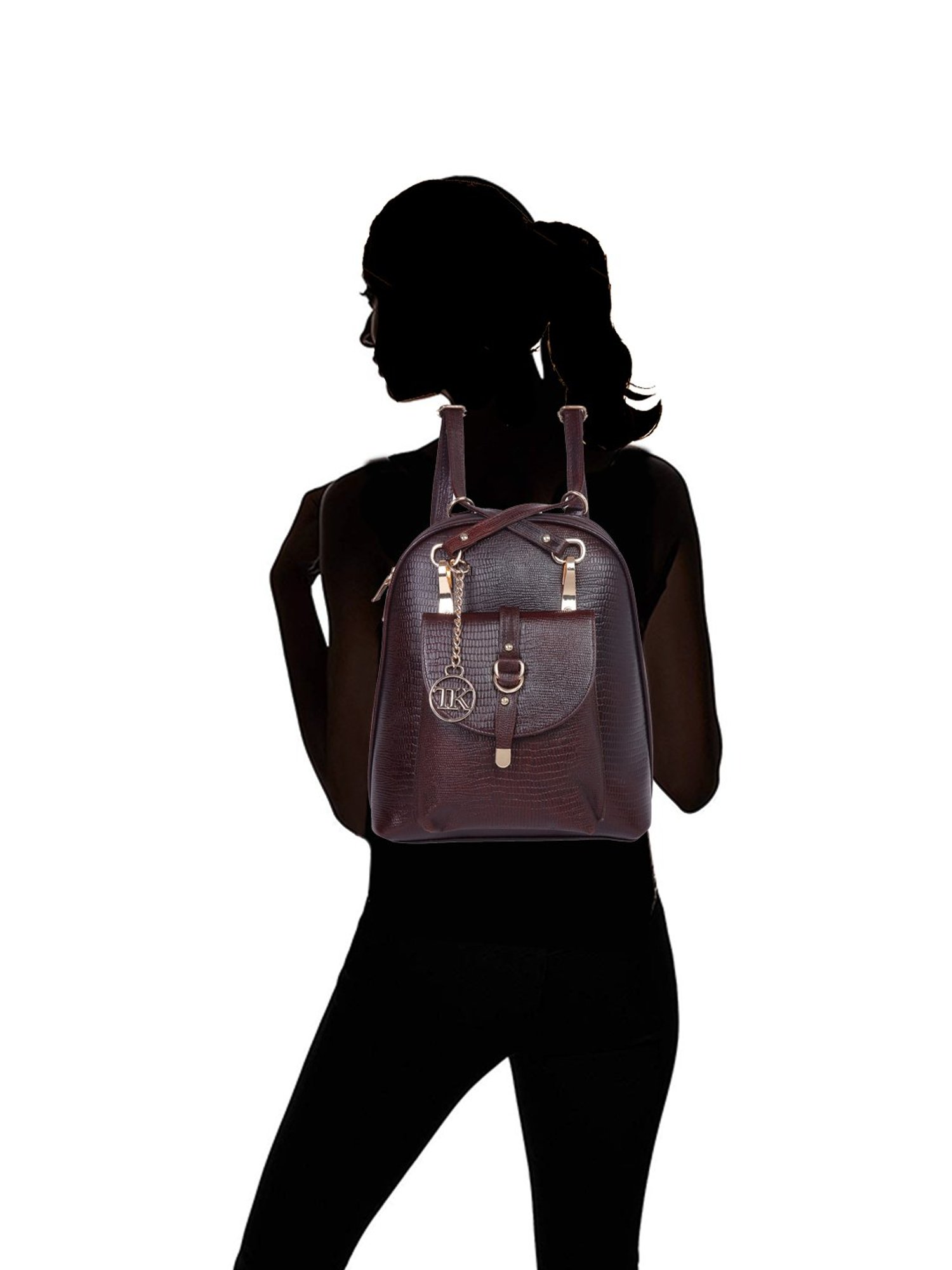 Tohl Fenwick Black Leather Medium Backpack