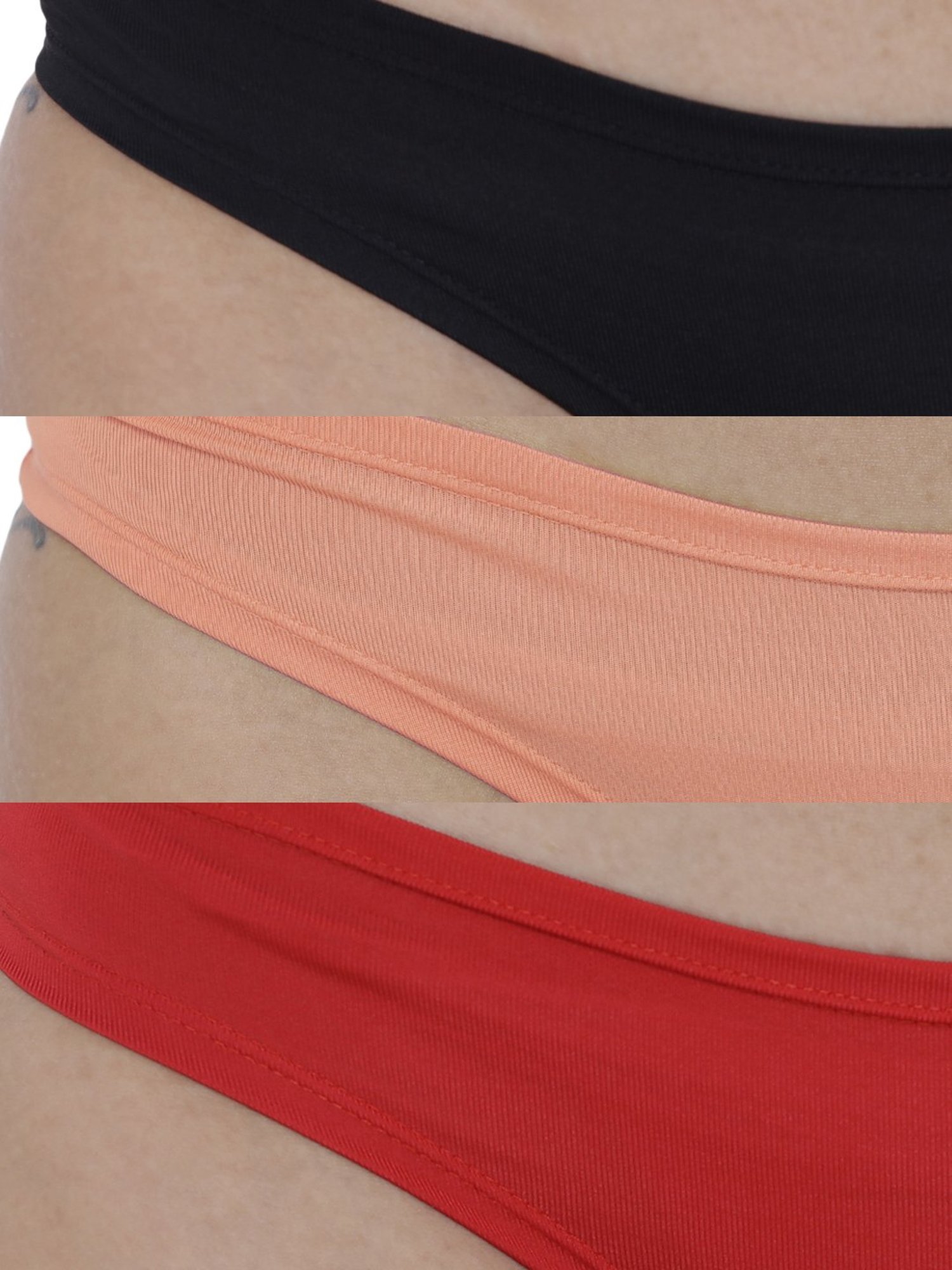 BASIICS by La Intimo Multicolor Bikini Panty ( Pack Of 3 )