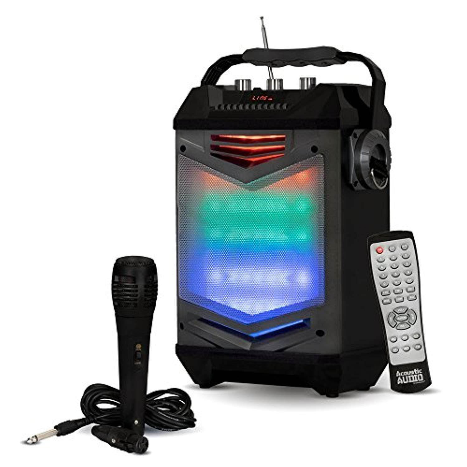 Acoustic Audio TG65GS Portable Bluetooth Speaker with LED Display Rechargeable Battery and Mic