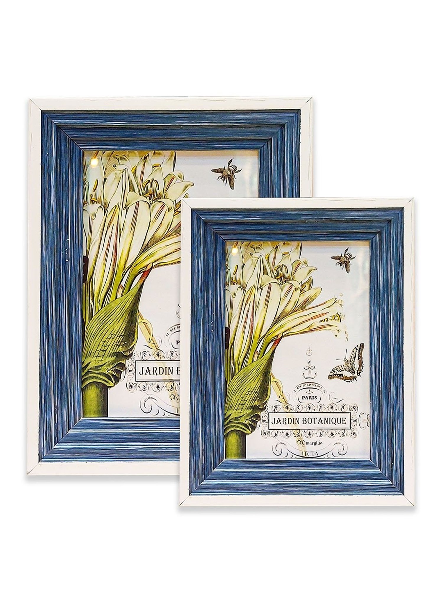 House This Kangto Brown & White Wood Photo Frame Gift Set