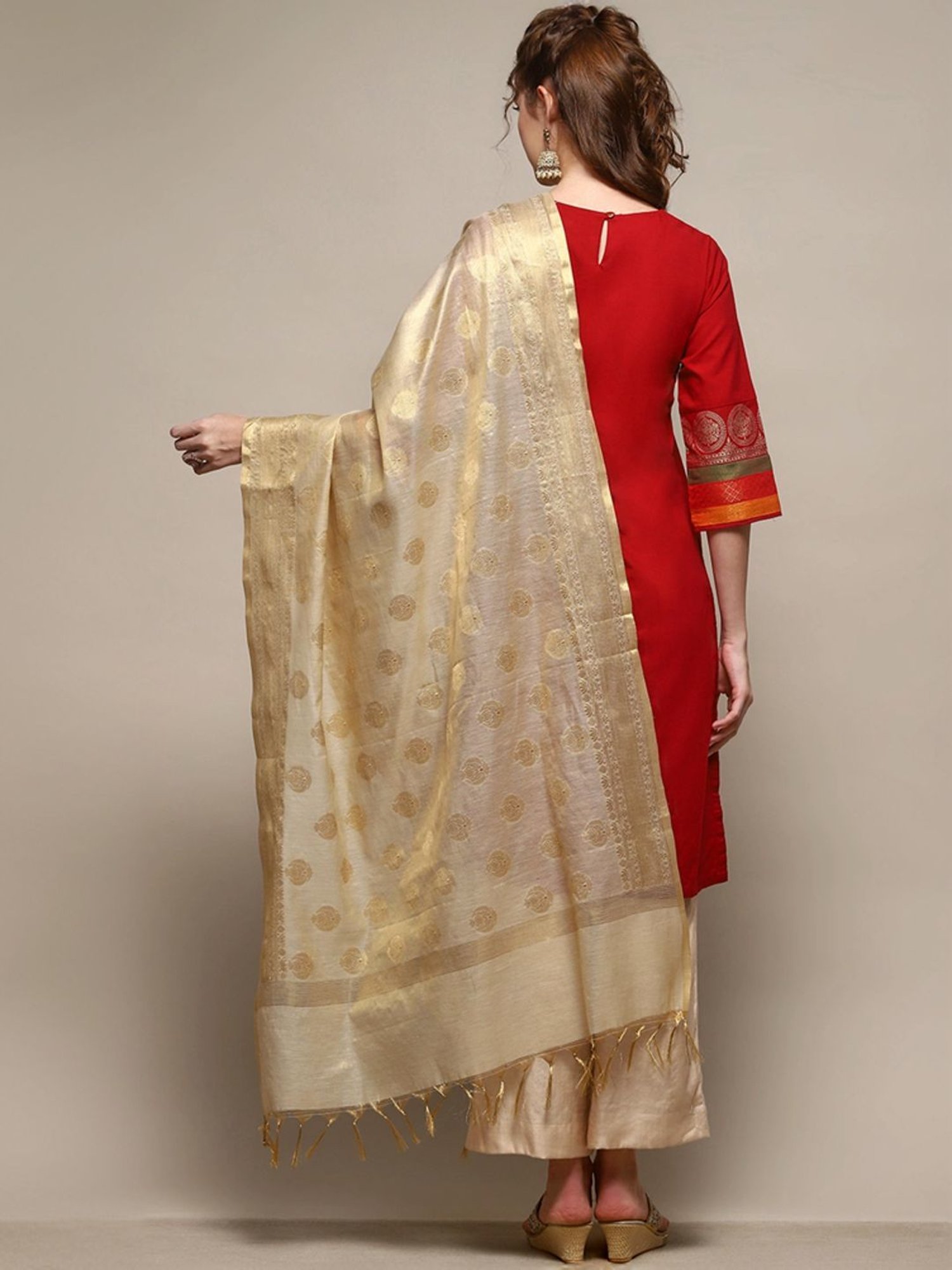 Stylum Multicolor Block Print Dupatta