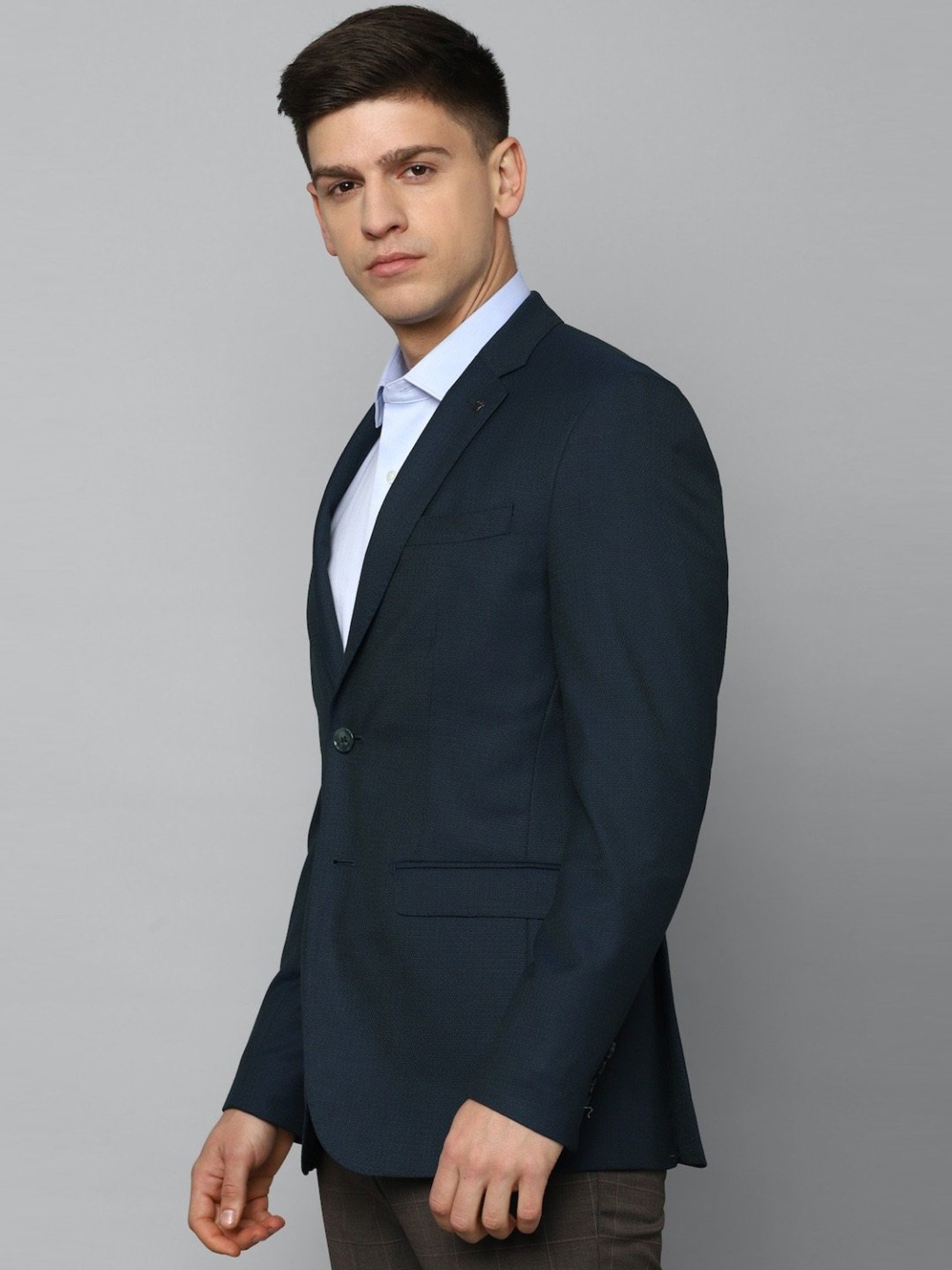 Vastramay Black Regular Fit Blazer