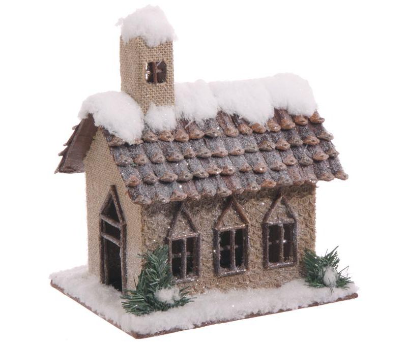 Raz Imports 10.5" Brown and White Snowy Pine Cone Christmas Tabletop Decor