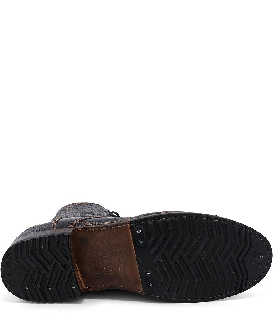 Bed Stu Men's Protege Distressed Leather Cap Toe Combat Boots