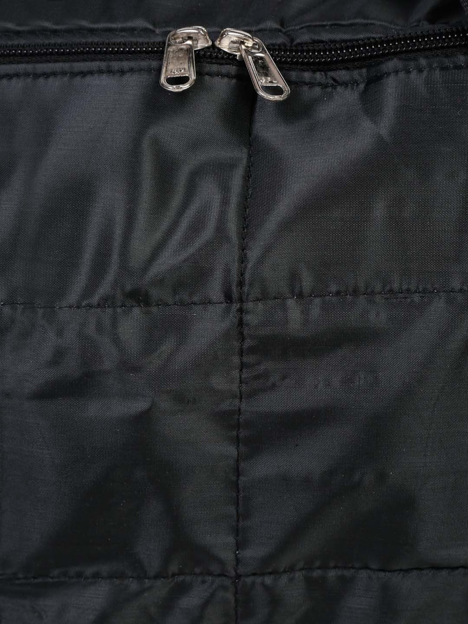 HOSTA HOMES Black Pvc Parachute Material Zipper Bag - Set of 2